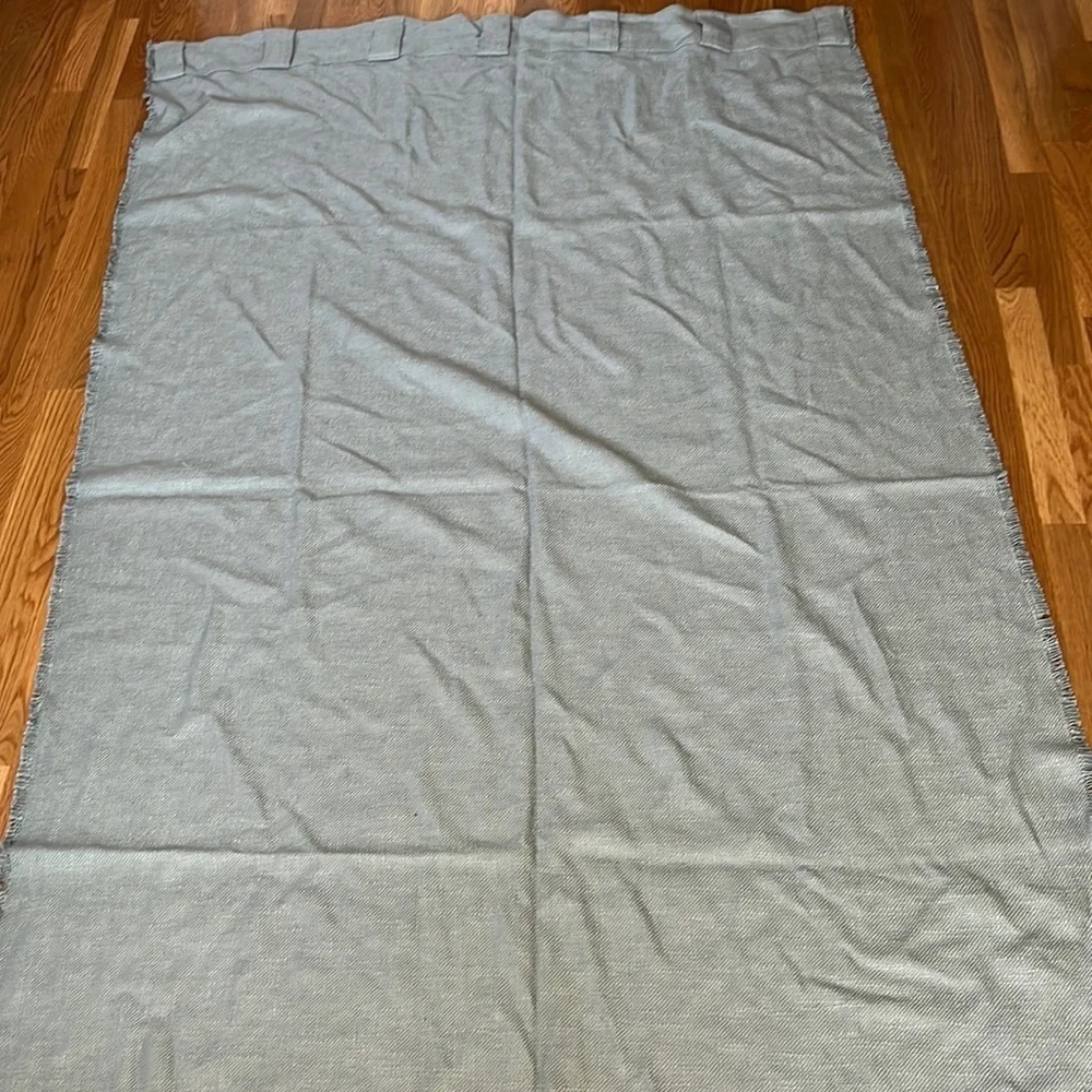 Anthropologie Pair of Lux Linen Blend Curtain Seafoam NWT